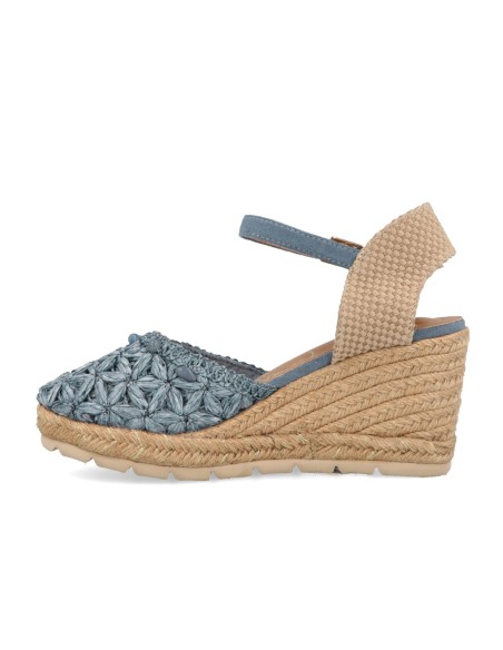 O-Joo Geri Flower sandalo espadrillas con zeppa